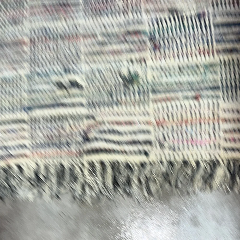 Handmade Vintage Rag Runner Rug